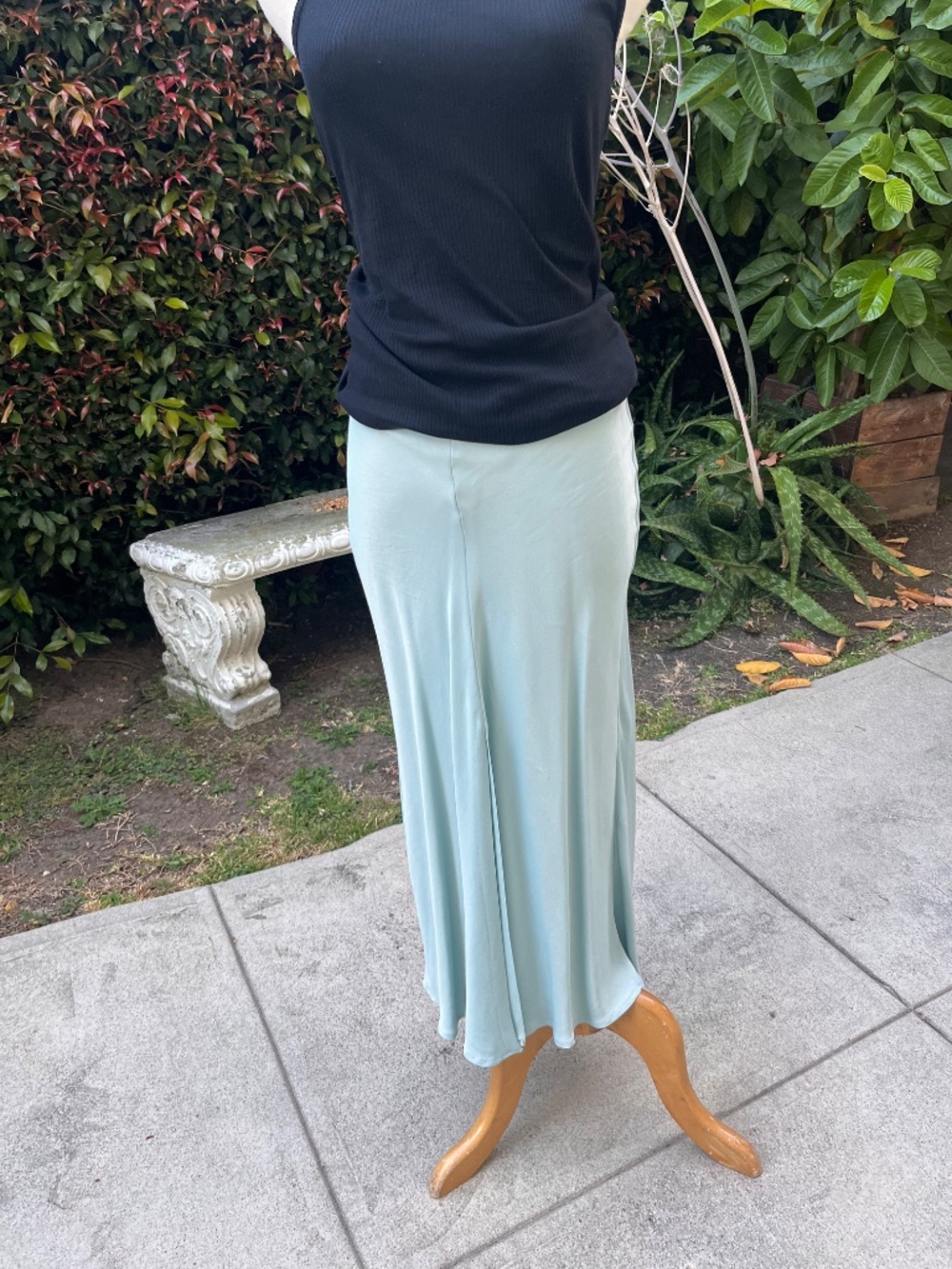 Zara Satin Viscose Skirt